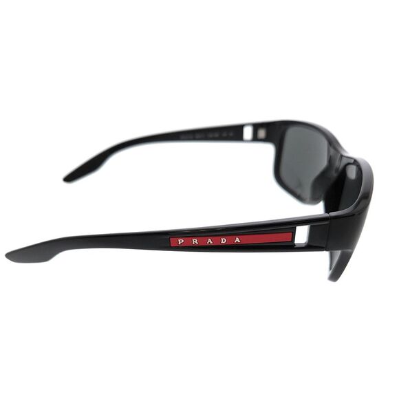 Prada Linea Rossa 0PS 01WS 11C05U Matte Grey Rectangular Sunglasses - Picture 4 of 5